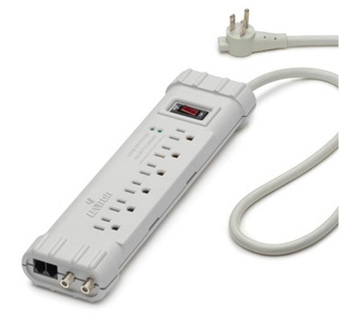 Leviton S1000-PTC 15A Office grade surge strip with ABS plastic enclosure And 6 ft cord with 5-15Pplug 120V AC - BuyRite Electric