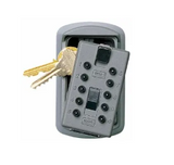 Kidde S6 Key Safe Original Slimline Push 2-Key Holder, Titanium