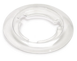 Lew Electric SCF-1-CP 5.25" Round Carpet Flange For Floor Boxes, Clear Plastic Finish