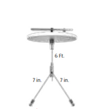 Westgate SCL-CSY1-6FT LED Manufacturing Adjustable 6 Foot 1/16 Inch Single Suspension Canopy Set With Y Double Keyhole End Connectors Non-Power Side