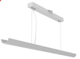 Westgate SCP-4FT-20-30W-MCTP-BK Size 4FT Euro Design Suspended Linear Light, Power & CCT Selectable Direct OR Indirect