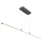 Westgate Lighting SDTL-8FT-40-60W-MCTP-BK 8 Foot Adjustable Decorative Linear Suspension Light, 105 LM/W, Multi Color Temperature, Black Finish