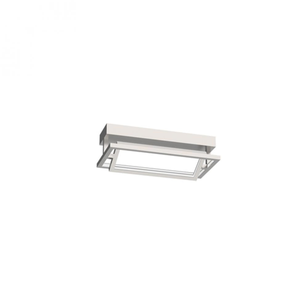 Kuzco Lighting SF16216-BN LED 16 Inch Mondrian Semi Flush Mount Ceiling Light Brushed Nickel Finish