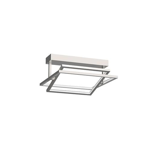 Kuzco Lighting SF16316-BN LED Mondrian 16 Inch Semi-Flush Mount Ceiling Light Brushed Nickel Finish