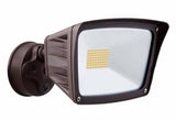 Westgate SL-28W-MCT-BZ-D LED 28W Dimmable Flood Light With Optional Motion Sensor Or Photocell 120V AC, Multicolor Temperature, Dark Bronze Finish