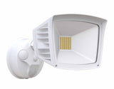 Westgate SL-40W-MCT-WH-D LED 40W Dimmable Flood Light With Optional Motion Sensor Or Photocell 120V AC, Multicolor Temperature, White Finish