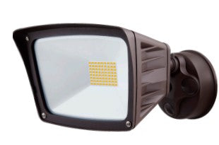 Westgate SL-40W-MCT-BZ-D LED 40W Dimmable Flood Light With Optional Motion Sensor Or Photocell 120V AC, Multicolor Temperature, Dark Bronze Finish
