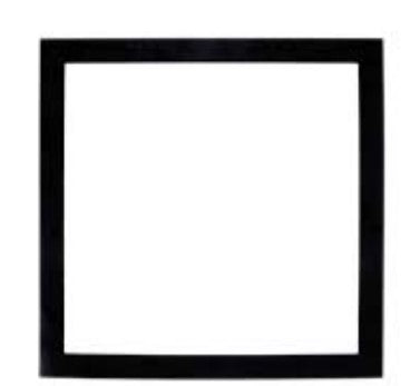 EnvisionLED SLDSKSQ-7-TRIM-BLK 7 Inches Square Slimline Disk Trims Black Finish