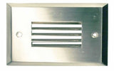 Westgate SLT-LH-BN LED Step Light Face Plate Precision Cast Aluminum Horizontal Louver Brushed Nickel Finish