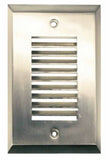 Westgate SLT-LV-BN LED Step Light Face Plate Precision Cast Aluminum Vertical Louver Brushed Nickel Finish