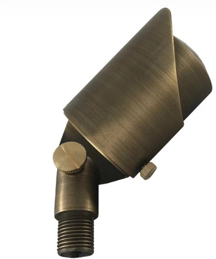 ABBA Lighting USA SPB05-DB Adjustable LED Low Voltage Outdoor Spot Light MCT, Dark Brass Finish