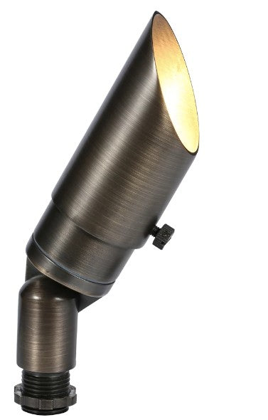 ABBA Lighting USA SPB10 LED 8W Spot Light Low Voltage Small Directional Bullet Outdoor Landscape Lighting Dark Brass Finish