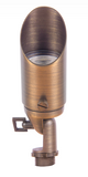 ABBA Lighting USA SPB11-NB Adjustable LED Low Voltage Outdoor Spot Light, Natural Brass Finish