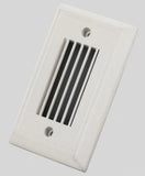 Core Lighting ST400-VL-WH Indoor / Outdoor Dimmable LED Steplight Model ST400, Vertical Louver, White Finish