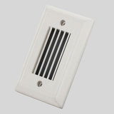 Core Lighting ST400-30K-HL-WH-120V LED Horizontal Louver Dimmable Steplight, 120V White Finish