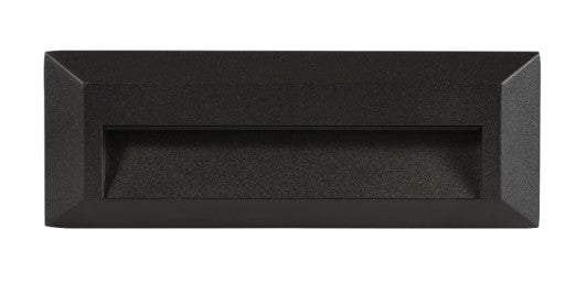 ABBA Lighting USA STA04-BK-5000K Heavy Duty Cast Aluminium Edge Step Light 5000K Black Finish