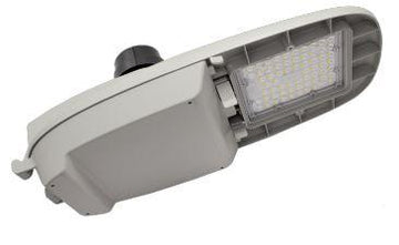 Westgate Lighting STL3-50W-50K-L LED 50W Street/Roadway Light with NEMA Twist-Lock Photocell Socket Light Grey Finish