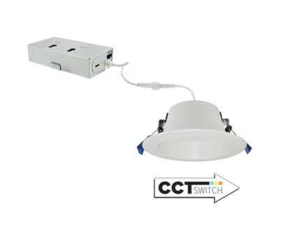 ELCO Lighting ERT495CT5DXW 4 Inch LED Recessed Downlight with 5-CCT Switch