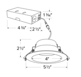 ELCO LIGHTING ERT415CT5W 4" LED Recessed Downlight with 5-CCT Switch