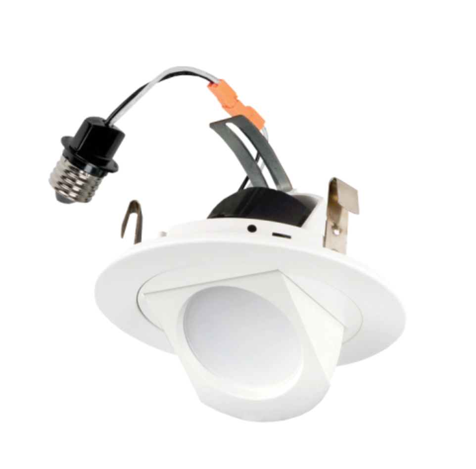 ELCO Lighting EL49627W 4″ LED Adjustable Pull-Down Insert 9W, 2700K, 600 lm