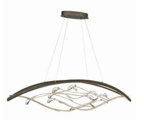 Eurofase Lighting 34065-013 LED Basilica 15 inch Chandelier Ceiling Light Oil Rubbed Bronze Finish