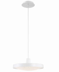 Eurofase Lighting 35964-018 LED Sandstone 14 inch Pendant Ceiling Light Medium White Finish