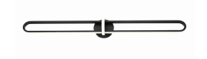 Eurofase Lighting 37042-011 LED Botton 48 inch Sconce Wall Light Large Matte Black Finish