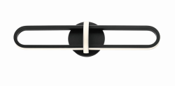 Eurofase Lighting 37040-017 LED Botton 24 inch Sconce Wall Light Small Matte Black Finish