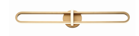 Eurofase Lighting 37041-021 LED Botton 36 inch Sconce Wall Light Medium Satin Gold Finish