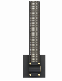 Eurofase Lighting 37052-010 LED Admiral 5 inch Painting Sconce Wall Light Matte Black/Gold Finish