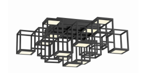 Eurofase Lighting 38261-026 LED Ferro 25 inch Flush Mount Ceiling Light Black Finish