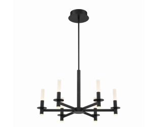 Eurofase Lighting 38440-021 LED Torna 28 inch Chandelier Ceiling Light Matte Black Finish