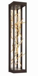 Eurofase Lighting 38639-012 LED Aerie 6 inch Sconce Wall Light Bronze and Gold Finish