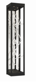 Eurofase Lighting 38639-029 LED Aerie 6 inch Sconce Wall Light Black and Silver Finish