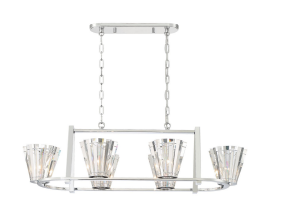 Eurofase Lighting 38867-019 LED Ricca 6 Light Chandelier Ceiling Light Chrome Finish