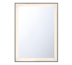 Eurofase Lighting 38891-028 LED 30 Inch Framed Rectangular Mirror Light Black Finish