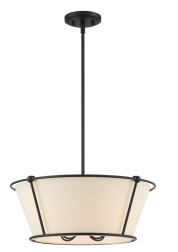 Eurofase Lighting 39045-010 LED Pulito 4 Light Pendant Ceiling Light Matte Black Finish