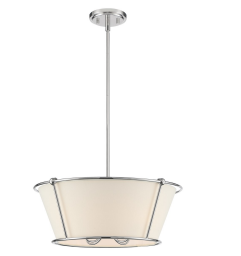 Eurofase Lighting 39045-021 LED Pulito 4 Light Pendant Ceiling Light Polished Nickel Finish
