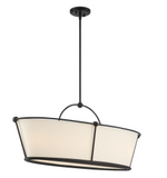 Eurofase Lighting 39046-017 LED Pulito 6 Light Island Pendant Ceiling Light Matte Black Finish