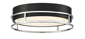 Eurofase Lighting 39315-021 LED Grafice 13 Inch Flush Mount Ceiling Light Chrome Finish