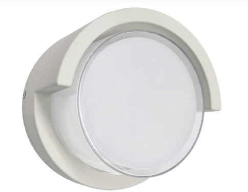 Westgate LRS-F-MCT-C90-WH LED Manufacturing Outdoor IP65 Double Lens 12W 120V 650Lm 90 CRI Select 3000K/4000K/5000K Energy Star T24 White Finish