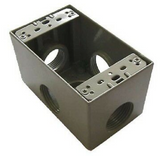 Westgate W1DB100-5X 1 Inch Trade Size 5 Outlet Holes 23.8 Cubic Inch One-Gang Boxes