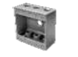 Westgate W2B75-3 3/4 Inch Trade Size 3 Outlet Holes 30.5 Cubic Inch Two-Gang Standard Boxes