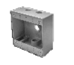Westgate W2B50-4 1/2 Inch Trade Size 4 Outlet Holes 30.5 Cubic Inch Two-Gang Standard Boxes