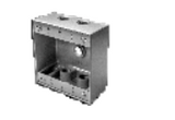 Westgate W2B50-5 1/2 Inch Trade Size 5 Outlet Holes 30.5 Cubic Inch Two-Gang Standard Boxes