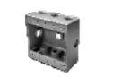 Westgate W2B50-6X 1/2 Inch Trade Size 6 Outlet Holes 30.5 Cubic Inch Two-Gang Boxes