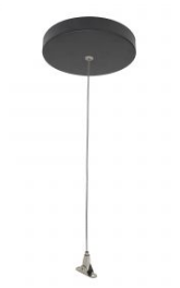 Nora Lighting NLUD-CCB 8-ft NLUD Aircraft Mounting Kit for for L-Line Indirect / Direct Black Finish