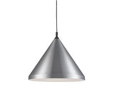 Kuzco Lighting 492824-BN/BK LED Dorothy Pendant Ceiling Light 120V Brushed Nickel With Black Finish