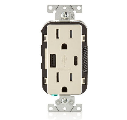 LEVITON T5633 15A TR RECPT USBCHRG LA - BuyRite Electric