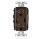LEVITON T5632 Electrical USB Outlet 15A Dual High Speed USB Charger With 2Pack Receptacle Screw Included 15A / 125V